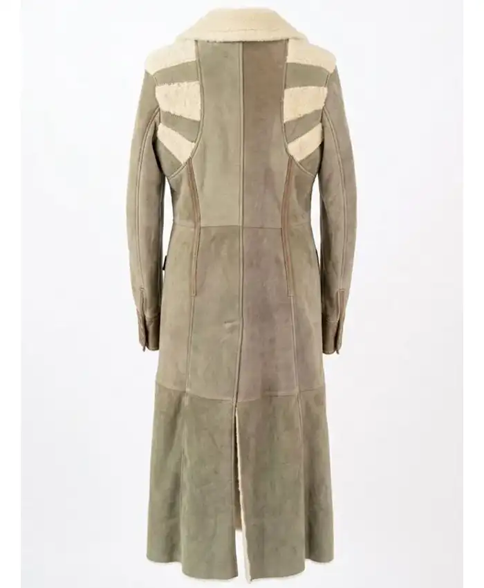 The Gentlemen S02 Susie Glass Suede Leather Shearling Coat