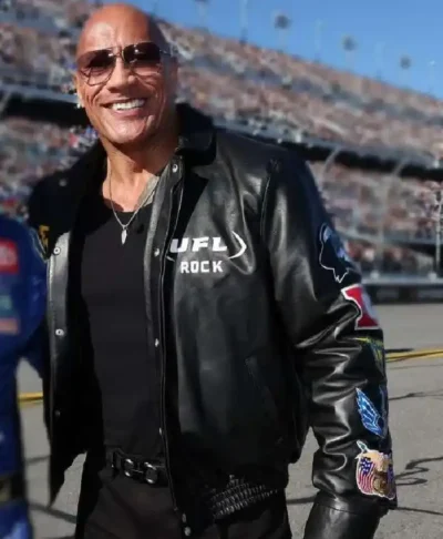 The Rock Daytona 500 Leather Jacket