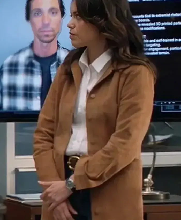 The Rookie 2026 Alyssa Diaz Suede Leather Jacket