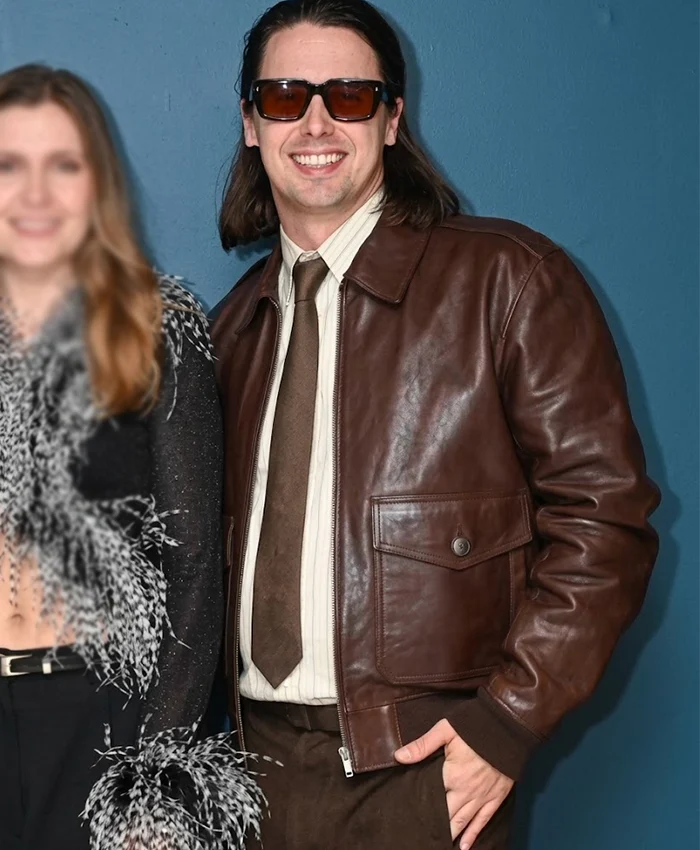 The Tonight Show Agustin Arellano Brown Leather Jacket