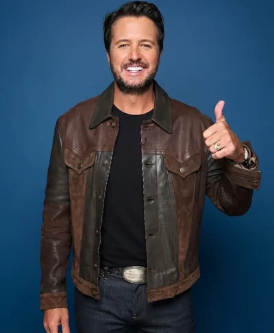 The Tonight Show Luke Bryan Leather Jacket