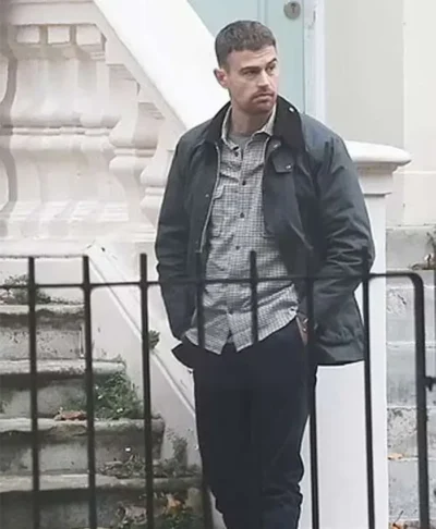 Theo James The Gentlemen S01 Black Cotton Jacket