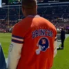 Tim Tebow Denver Broncos Wool and Leather Jacket