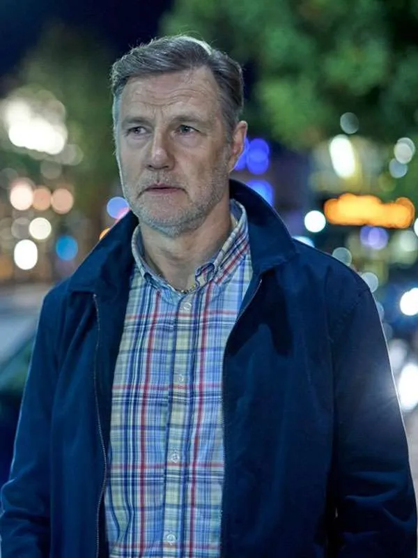 Tip Toe S01 2026 David Morrissey Blue Cotton Jacket