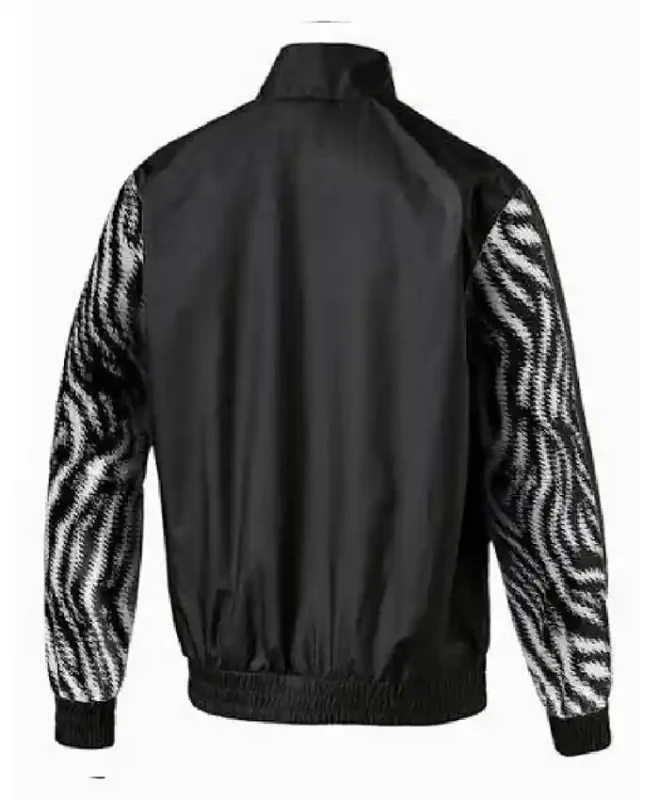Toheeb Jimoh Zebra Printed Black Jacket