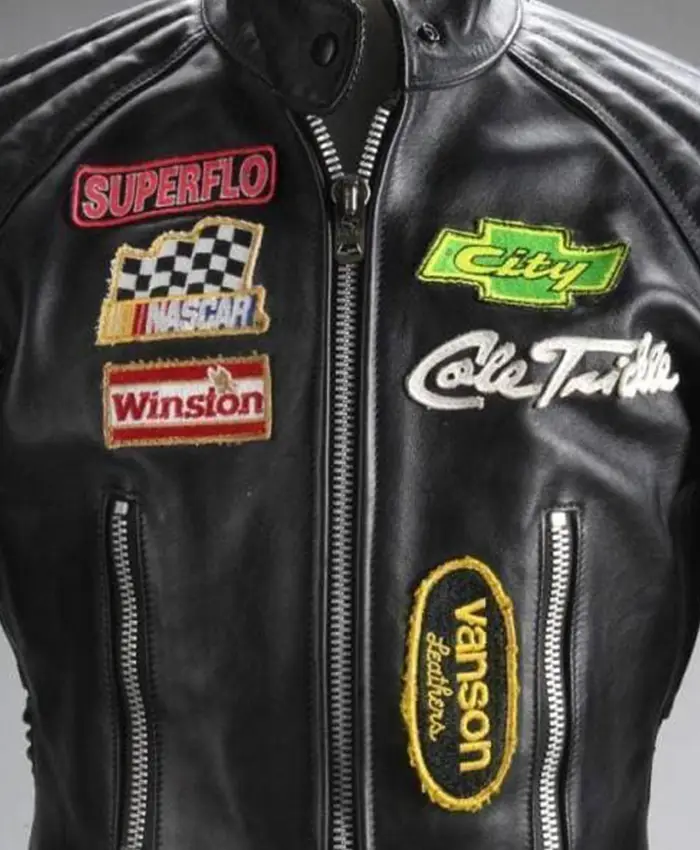 Tom Cruise Days of Thunder Black Leather Jacket