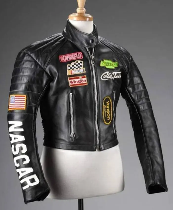 Tom Cruise Days of Thunder Black Leather Jacket