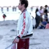 Tommy Karate Pete Davidson White Bomber Jacket