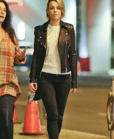 Toronto Rachel McAdams Black Leather Jacket