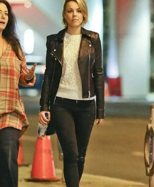 Toronto Rachel McAdams Black Leather Jacket