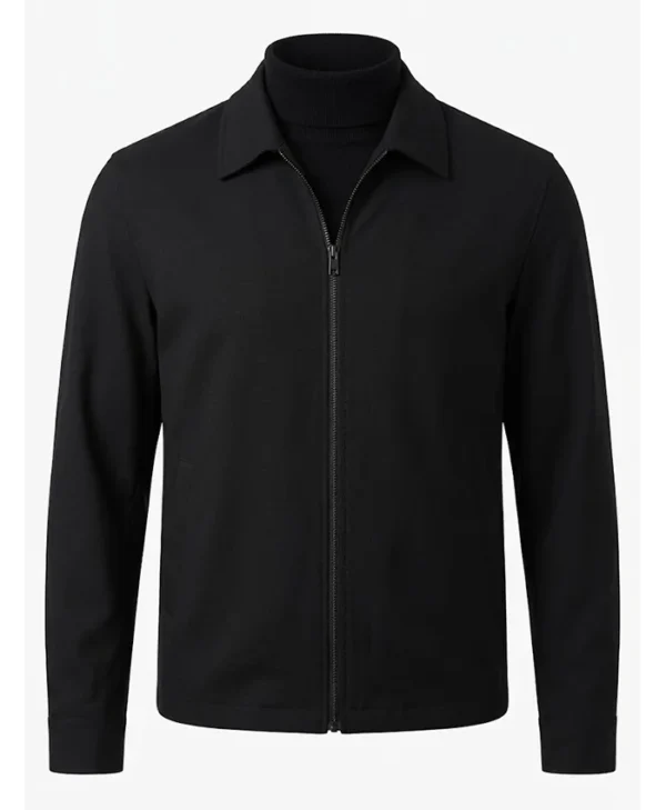 Travis Kelce Classic Zip-Up Black Jacket