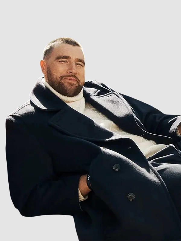 Travis Kelce Tommy Hilfiger Wool Peacoat