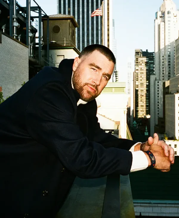 Travis Kelce Tommy Hilfiger Wool Peacoat