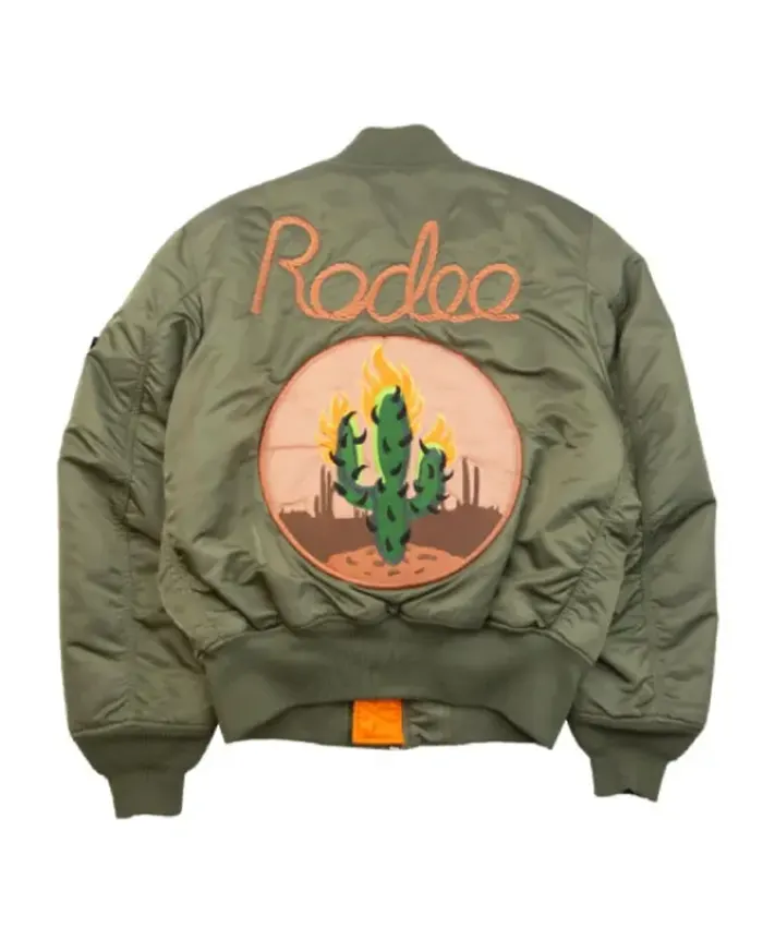 Travis Scott Rodeo Concert Cactus Bomber Jacket