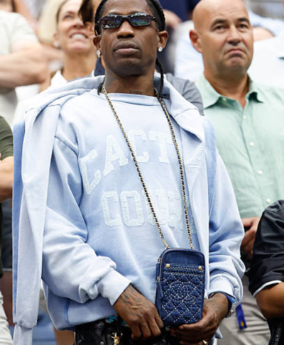 Travis Scott US Open Tennis Tournament 2026 Blue Sweatshirt