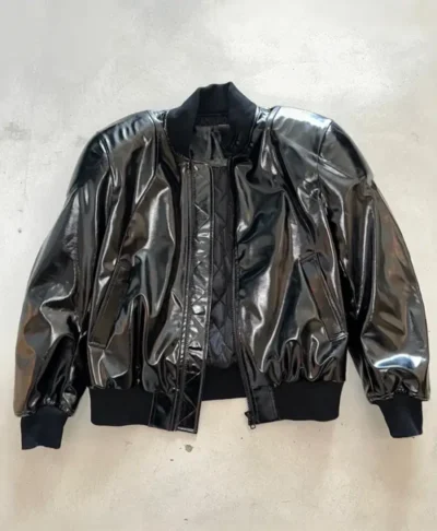 Travis Scott YE Chicago Custom Leather Laminated Tracksuit