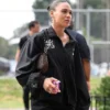 Trinity Rodman Adidas x Willy Chavarria Pinstripe Track Jacket