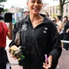 Trinity Rodman Adidas x Willy Chavarria Pinstripe Track Jacket