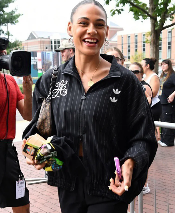Trinity Rodman Adidas x Willy Chavarria Pinstripe Track Jacket
