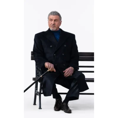 Tulsa King S4 Sylvester Stallone Black Coat