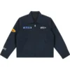 UFC 328 Navy Blue Canvas Work Jacket