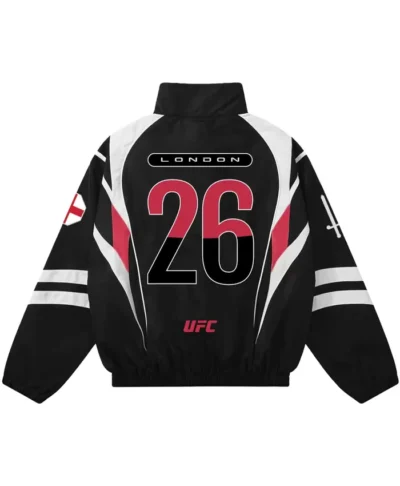 UFC London Full-Zip Up Black Jacket
