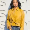 US Open Event Alex Eala Mustard Jacket