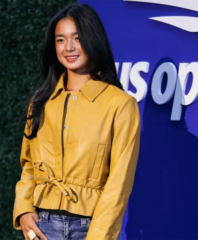 US Open Event Alex Eala Mustard Jacket