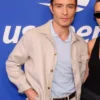 US Open Tennis 2026 Ed Westwick Beige Jacket
