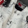 Under Armour x 424 White Leather Jacket