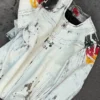 Under Armour x 424 White Leather Jacket