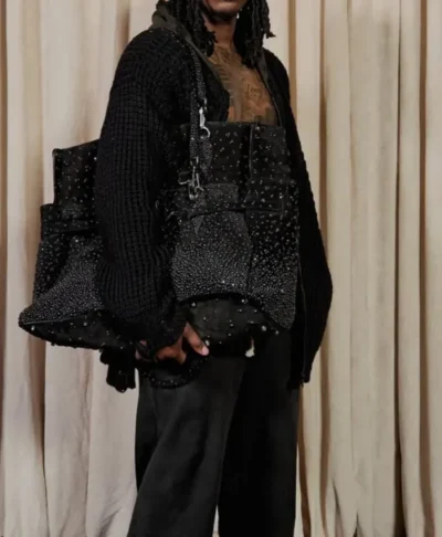 VIVET Black Knitted Cardigan Jacket