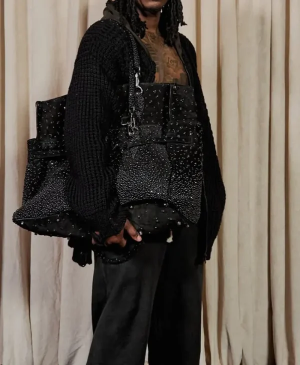 VIVET Black Knitted Cardigan Jacket