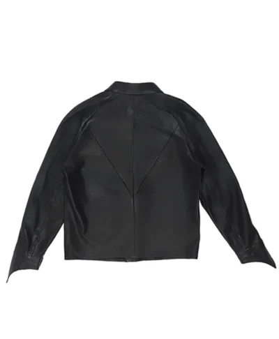 VIVET Black Leather Oxford Jacket