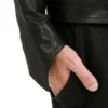 VIVET Black Leather Oxford Jacket