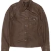 VIVET Leather Button Down Regular Fit Jacket