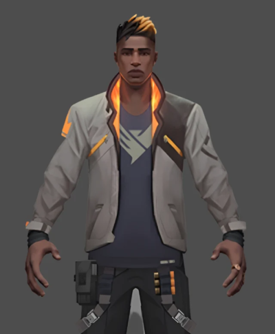 Valorant Phoenix Cosplay Leather Jacket
