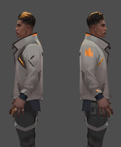 Valorant Phoenix Cosplay Leather Jacket