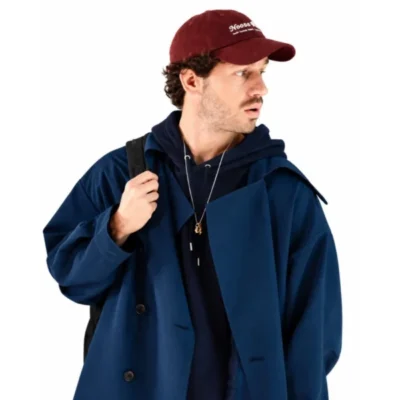 Victor Belmondo Masterplan Blue Wool Coat