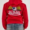 Von Dutch Red Windbreaker Jacket