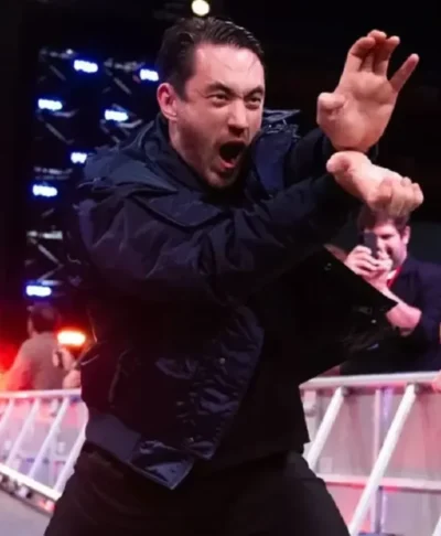 WWE Street Fighter Event Andrew Koji Blue Jacket