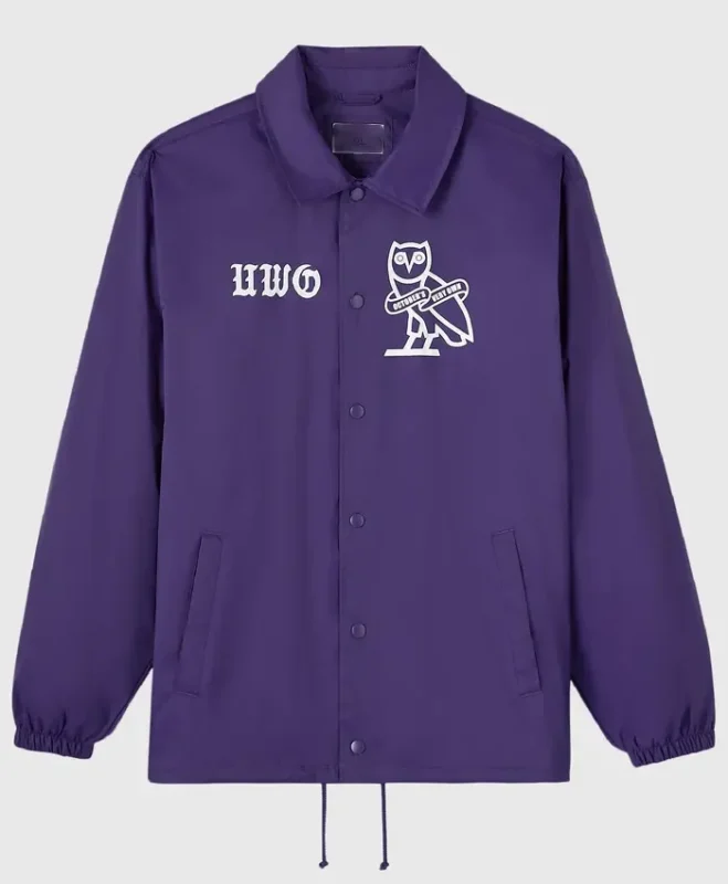 Western University Coaches Purple Jacket