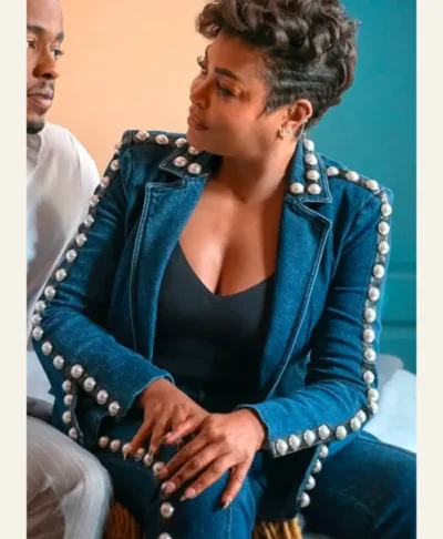 Why Did I Get Married Again Taraji P. Henson Embellished Denim Jacket