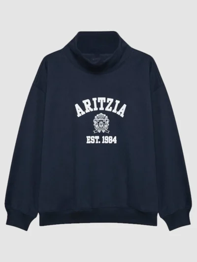 Women Aritzia Cozy Sweatfleece Funnel Neck Pullover