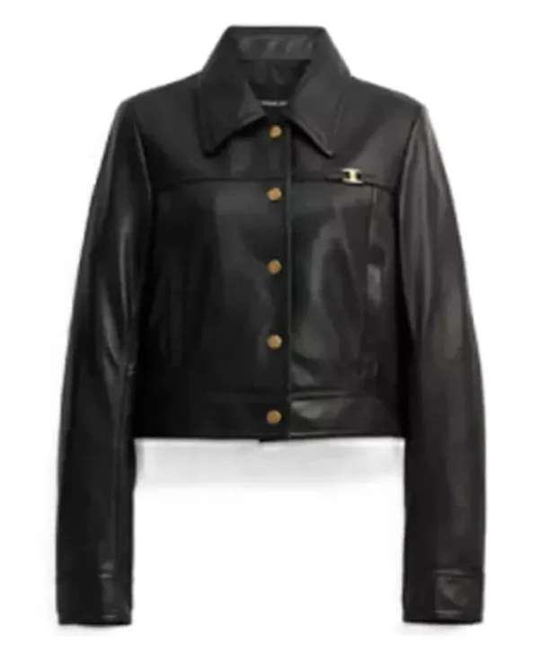 Women Esther Netflix Series Leather Outerwear