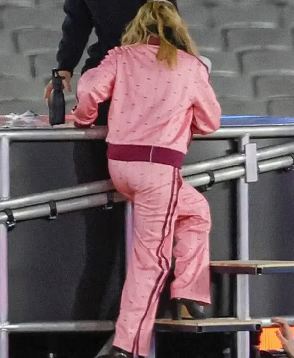 Women Kylie Minogue Vibrant Pink Zip Track Jacket