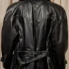 Women VIVET Black Oversized Leather Jacket