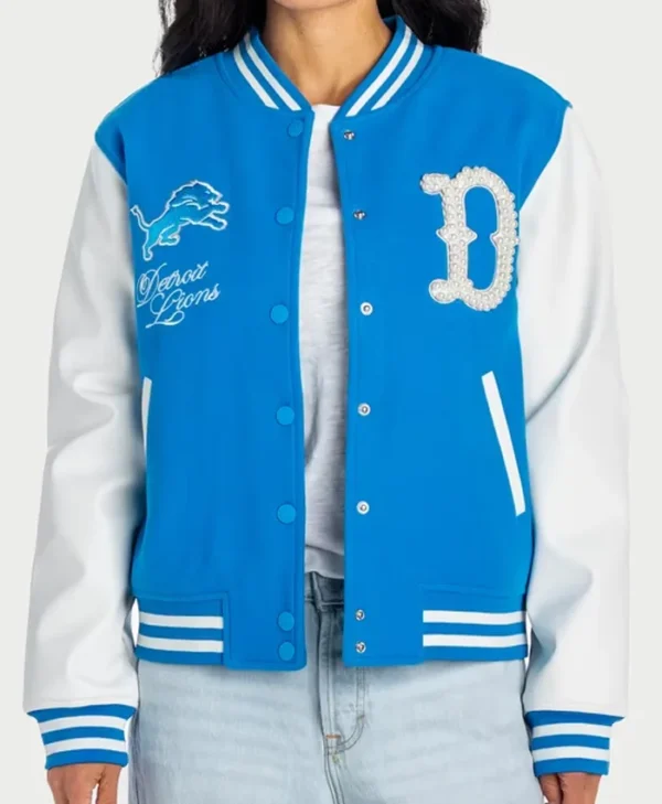 Women’s Detroit Lions Wild Collective Blue Pearl Jacket