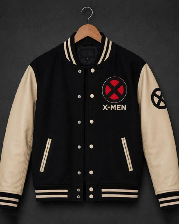 X-Men Logo Black Varsity Jacket