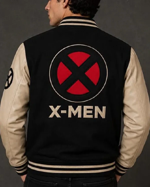 X-Men Logo Black Varsity Jacket